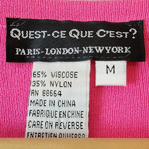 Vintage Hot Pink Y2K 90s Grommet Belt Bimbo Scence Clubbing Mcbling Tank Top M - Picture 14 of 16